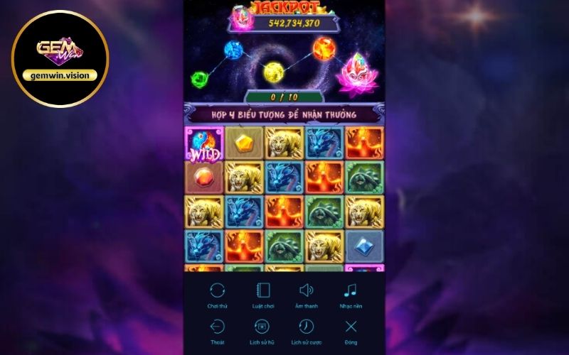 Quay hũ Thần thú 4 Gemwin